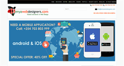 Desktop Screenshot of kenyawebdesigners.com