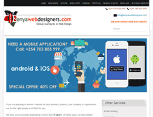 Tablet Screenshot of kenyawebdesigners.com